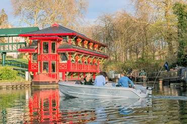 Sail through Little Venice, just metres from our hotel in Paddington
