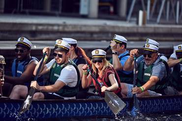 Children Dragon Boats Race on London Canal